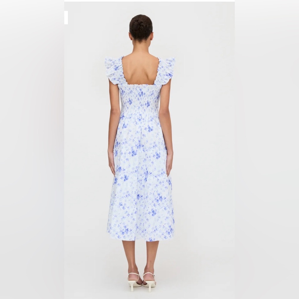 Hill house Floral Blue and White Women's Dress S - Picture 4 of 9